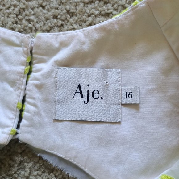 Aje Botanical Applique Mini Dress - Size AU 16 / US 12 - Picture 5 of 16